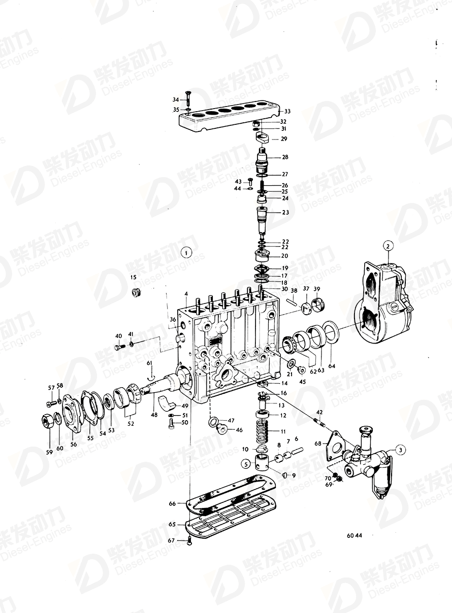VOLVO Fuel Pump 845369 Drawing
